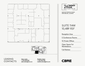 2625 Butterfield Rd, Oak Brook, IL à louer Plan d’étage– Image 1 sur 1