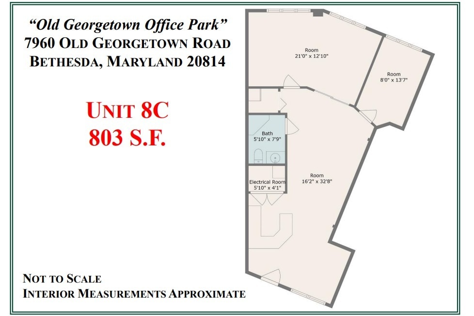 7960-7990 Old Georgetown Rd, Bethesda, MD à louer Plan d’étage– Image 1 sur 1