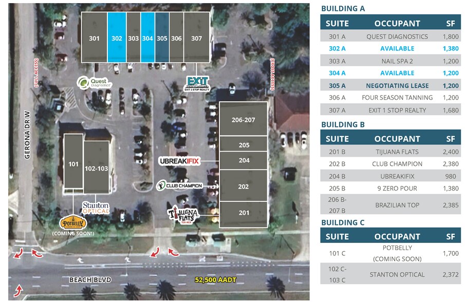 13529 Beach Blvd, Jacksonville, FL à louer - Photo de l’immeuble – Image 2 sur 9