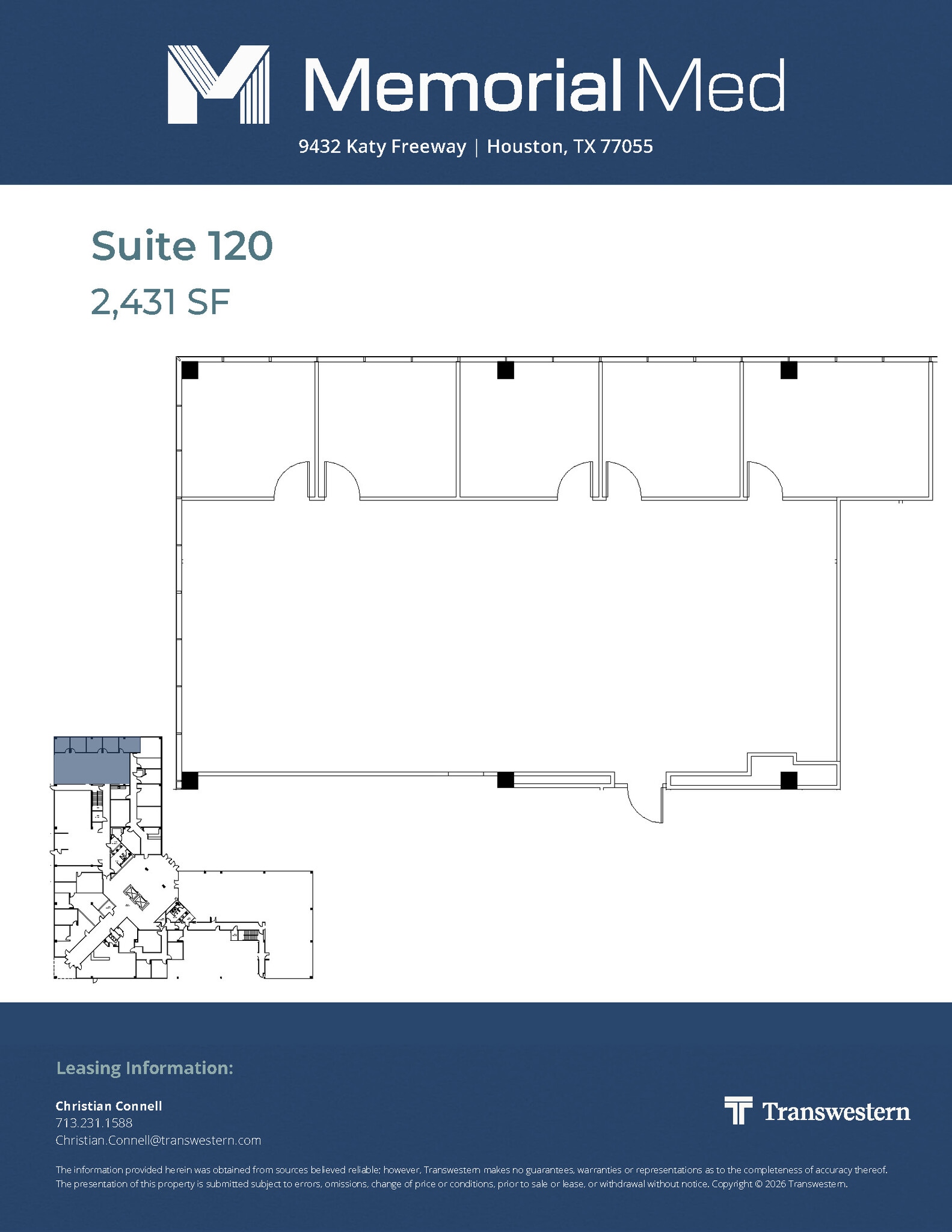 9432 Katy Fwy, Houston, TX à louer Plan d’étage– Image 1 sur 1