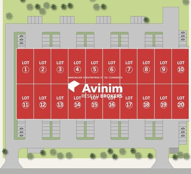 Industriel/Logistique dans Bondoufle à louer - Plan de site – Image 2 sur 4