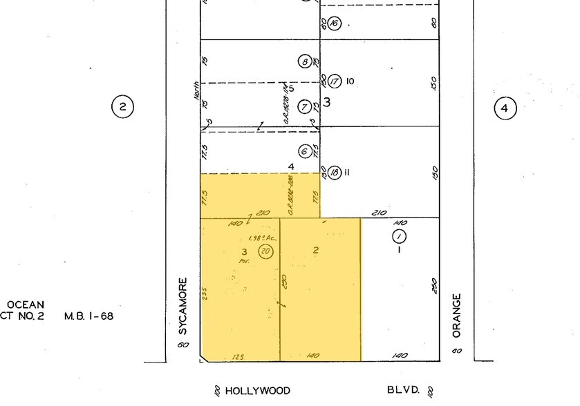 7021 Hollywood Blvd, Los Angeles, CA à louer - Plan cadastral – Image 2 sur 15