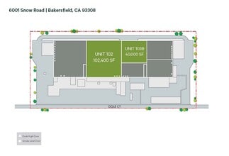6001 Snow Rd, Bakersfield, CA à louer Plan de site– Image 2 sur 7