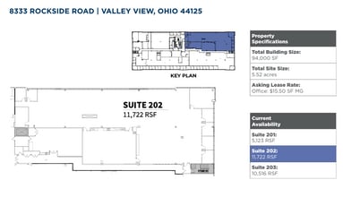 8333 Rockside Rd, Valley View, OH à louer Plan d’étage– Image 1 sur 1