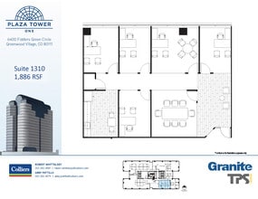 6400 S Fiddlers Green Cir, Greenwood Village, CO à louer Plan d’étage– Image 1 sur 2
