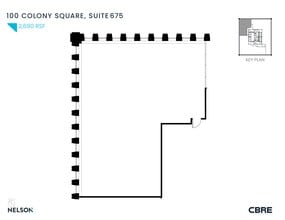 1175 Peachtree St NE, Atlanta, GA à louer Plan de site– Image 1 sur 1