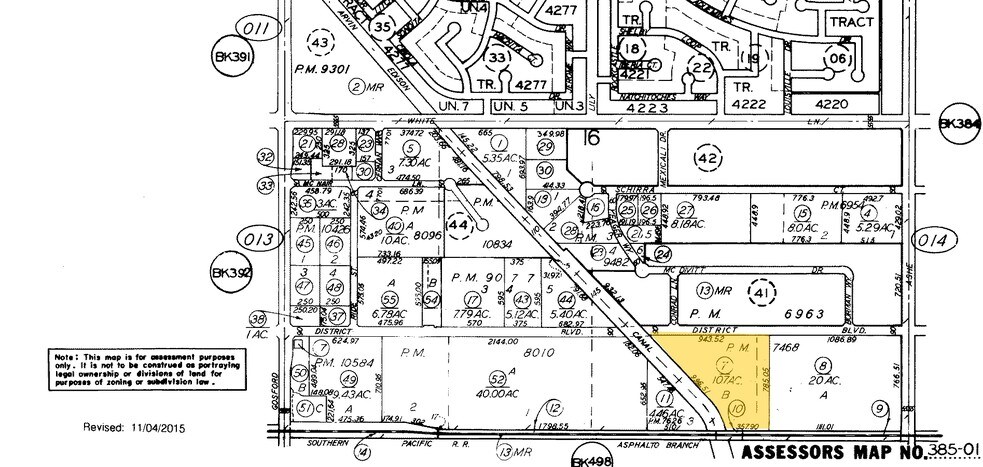 6901 District Blvd, Bakersfield, CA à louer - Plan cadastral – Image 2 sur 4