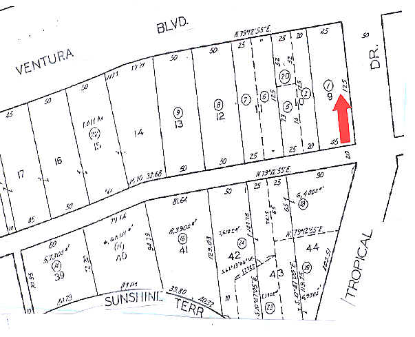 11350 Ventura Blvd, Studio City, CA à vendre - Plan cadastral – Image 2 sur 8