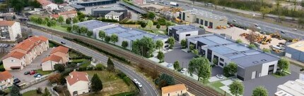 Pierre-Bénite - Vue aérienne  vue de carte