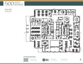 500 West Monroe St, Chicago, IL à louer Plan d’étage– Image 1 sur 1