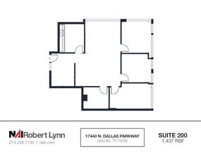 17440 N Dallas Pky, Dallas, TX à louer Plan d’étage– Image 1 sur 1