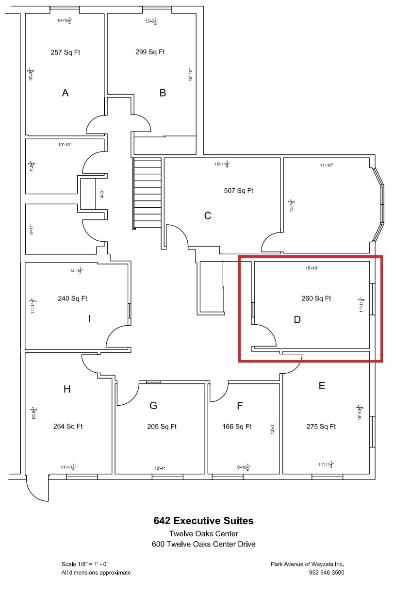 600 Twelve Oaks Center Dr, Wayzata, MN à louer Plan d’étage– Image 1 sur 1