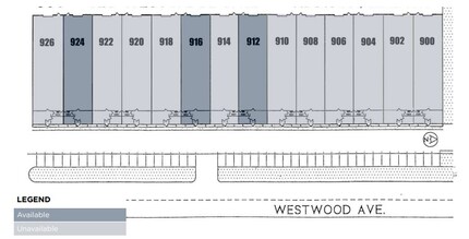 900-926 S Westwood Ave, Addison, IL à louer Plan d’étage– Image 1 sur 1