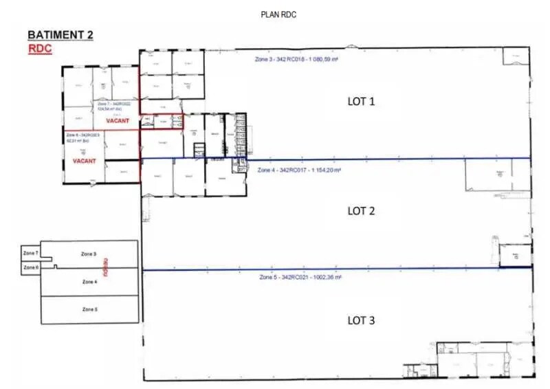 Bureau dans Chassieu à louer - Plan d’étage – Image 3 sur 3