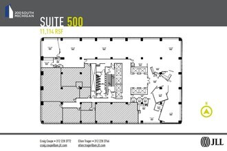 200 S Michigan Ave, Chicago, IL à louer Plan d’étage– Image 1 sur 1