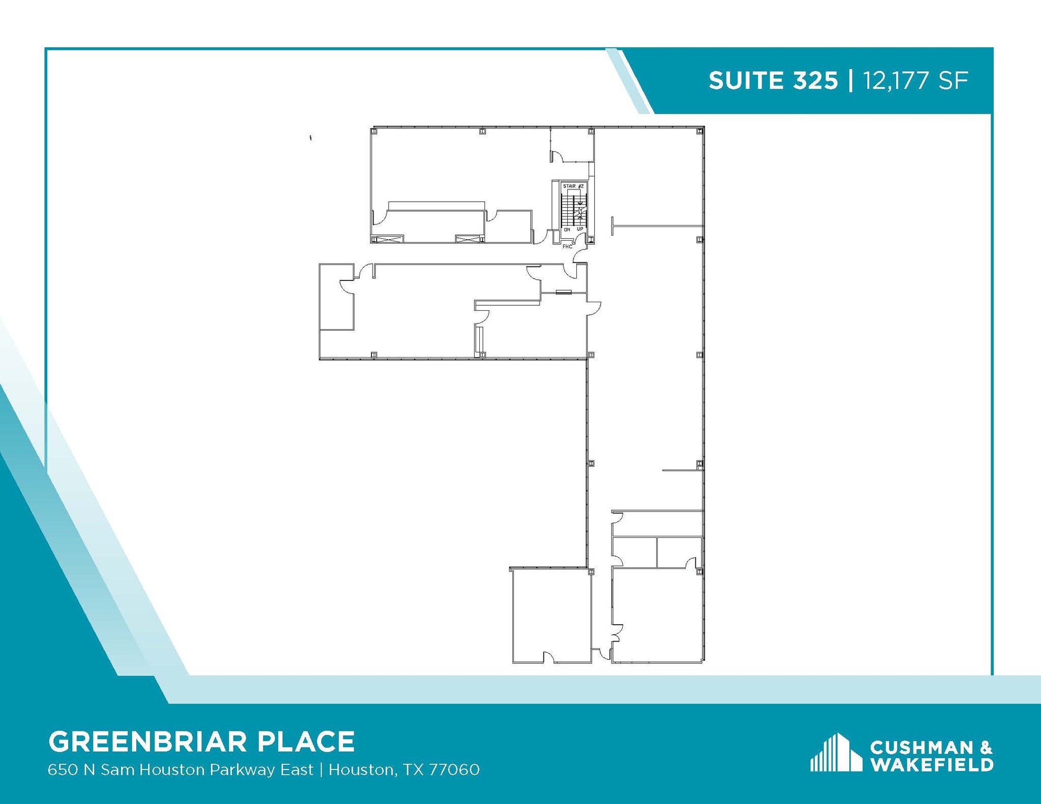 650 N Sam Houston Pky E, Houston, TX à louer Plan d’étage– Image 1 sur 1