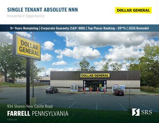 Plus de détails pour 934 Sharon New Castle Rd, Farrell, PA - Local commercial à vendre