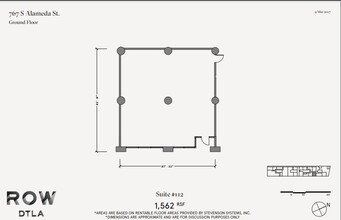 777 S Alameda St, Los Angeles, CA à louer Plan d’étage– Image 2 sur 2