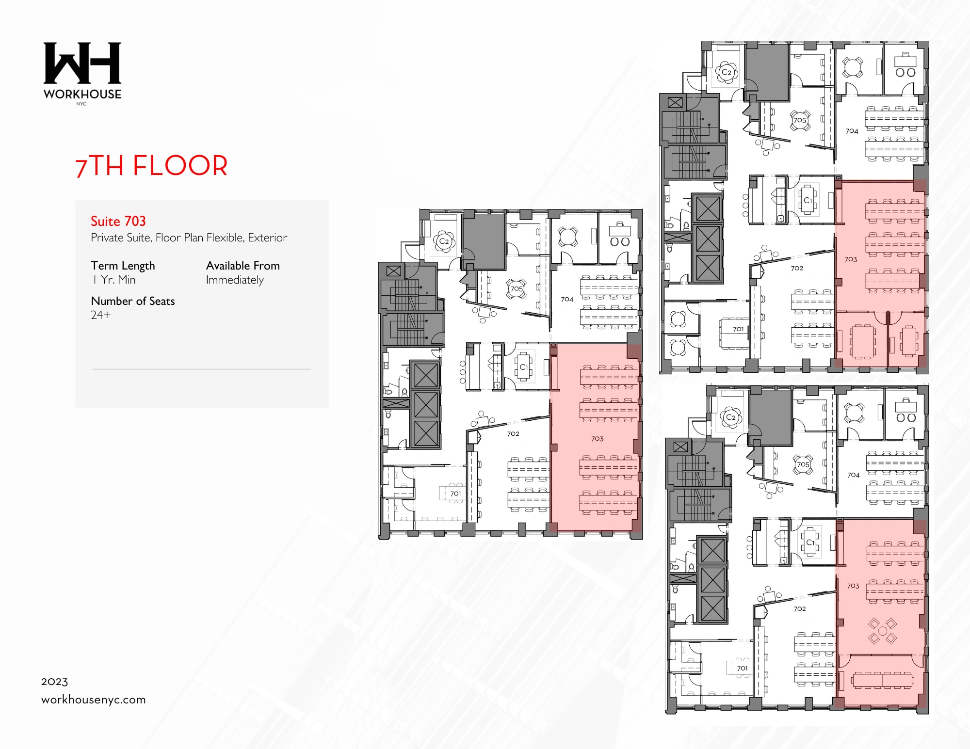 21 W 46th St, New York, NY à louer Plan d’étage– Image 1 sur 6