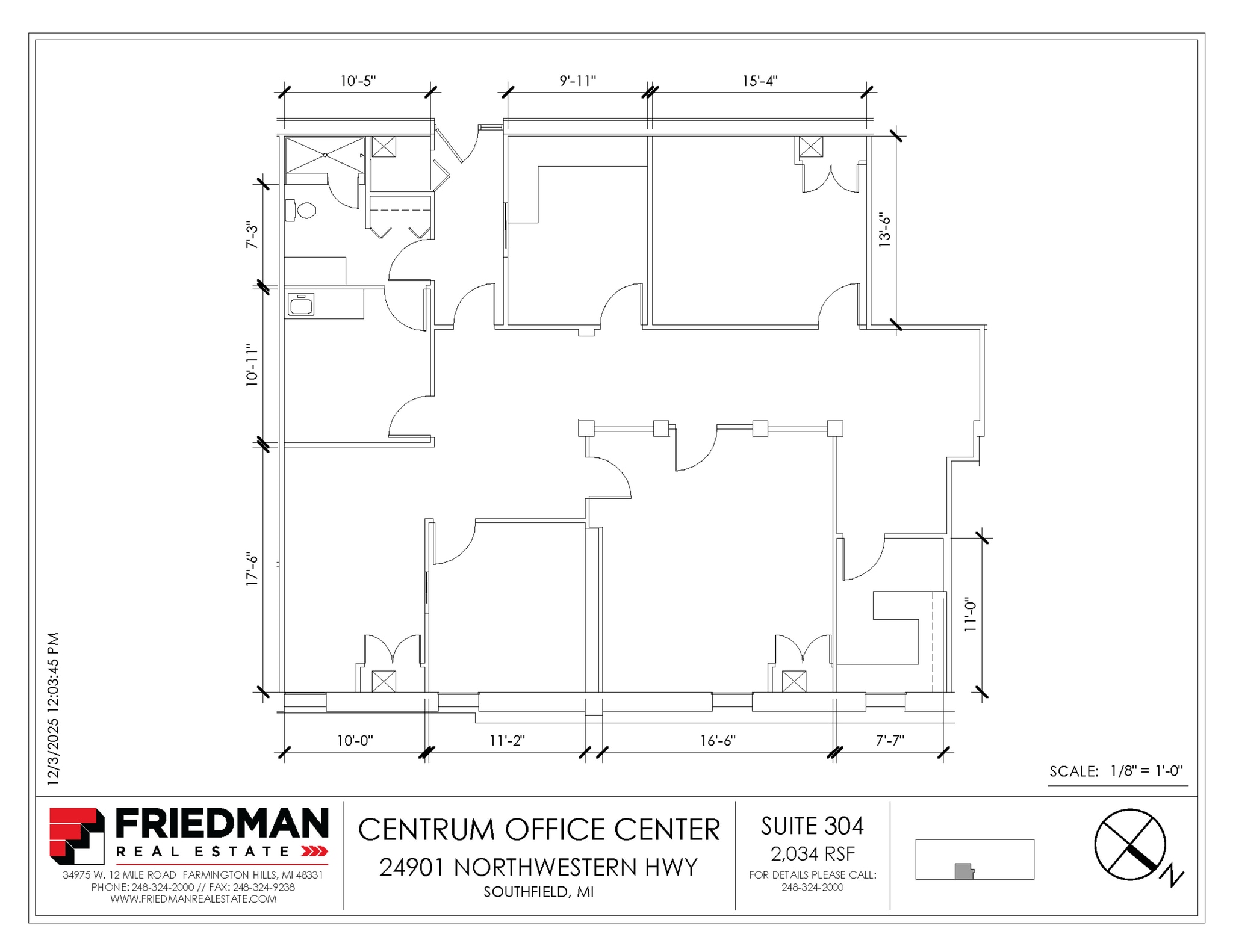 24901 Northwestern Hwy, Southfield, MI à louer Plan d’étage– Image 1 sur 1