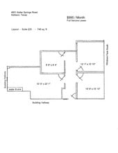 4851 Keller Springs Rd, Addison, TX à louer Plan d’étage– Image 1 sur 1