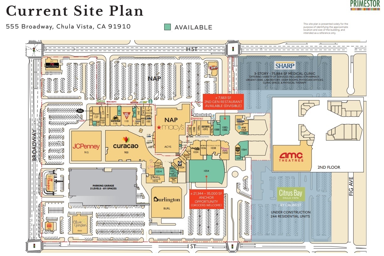 555 Broadway, Chula Vista, CA à louer Plan de site– Image 1 sur 1