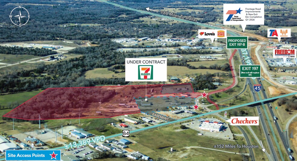 Interstate 45 & US Highway 84, Fairfield, TX à vendre - Photo principale – Image 1 sur 5