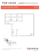 524 E Lamar Blvd, Arlington, TX à louer Plan d’étage– Image 1 sur 2
