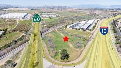 10 freeway, Beaumont, CA - Vue aérienne  vue de carte