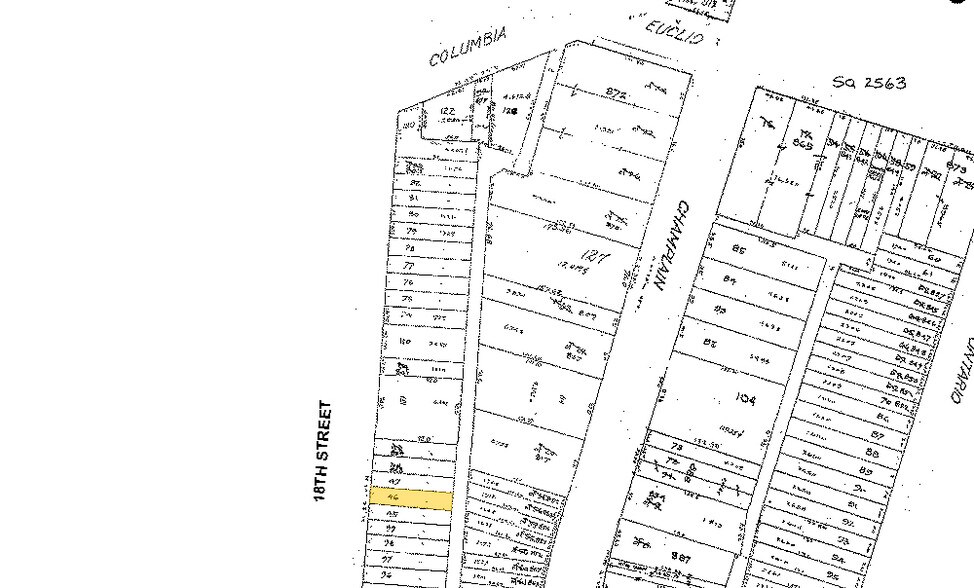 2439 18th St NW, Washington, DC à louer - Plan cadastral – Image 2 sur 4