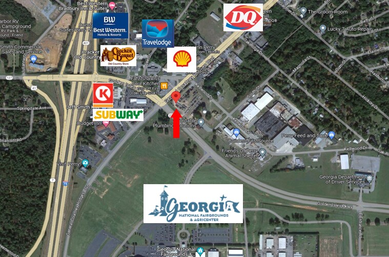 200 General Courtney Hodges Blvd, Perry, GA à vendre - Aérien – Image 1 sur 9