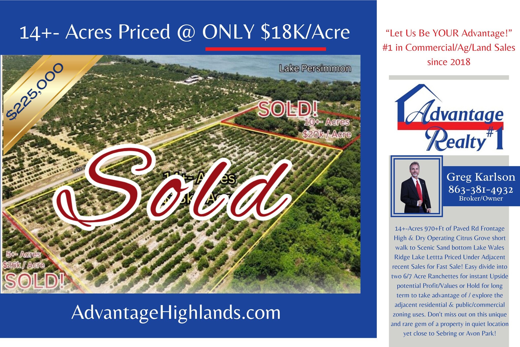 2681 Lake Letta dr, Avon Park, FL à vendre Photo de l’immeuble– Image 1 sur 13