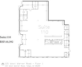 1121 W Warner Rd, Tempe, AZ à louer Plan d’étage– Image 1 sur 89