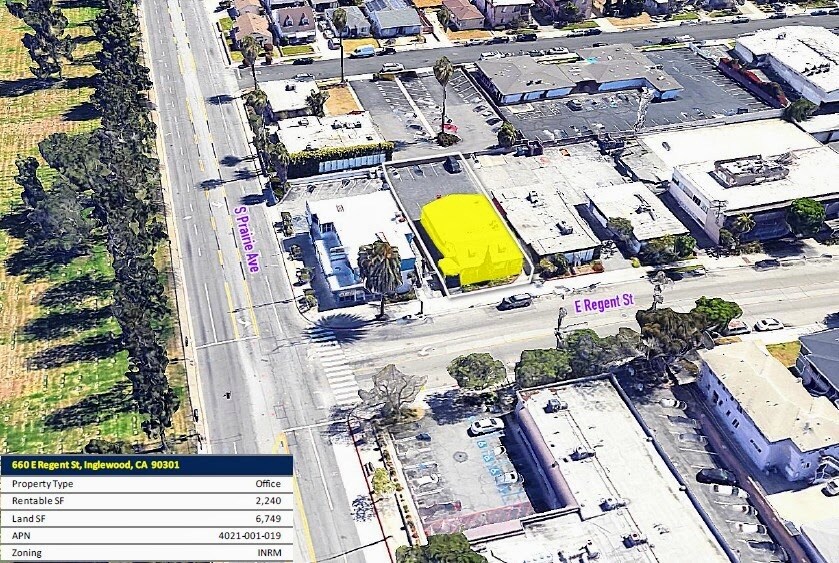 660 E Regent St, Inglewood, CA à louer Aérien– Image 1 sur 9