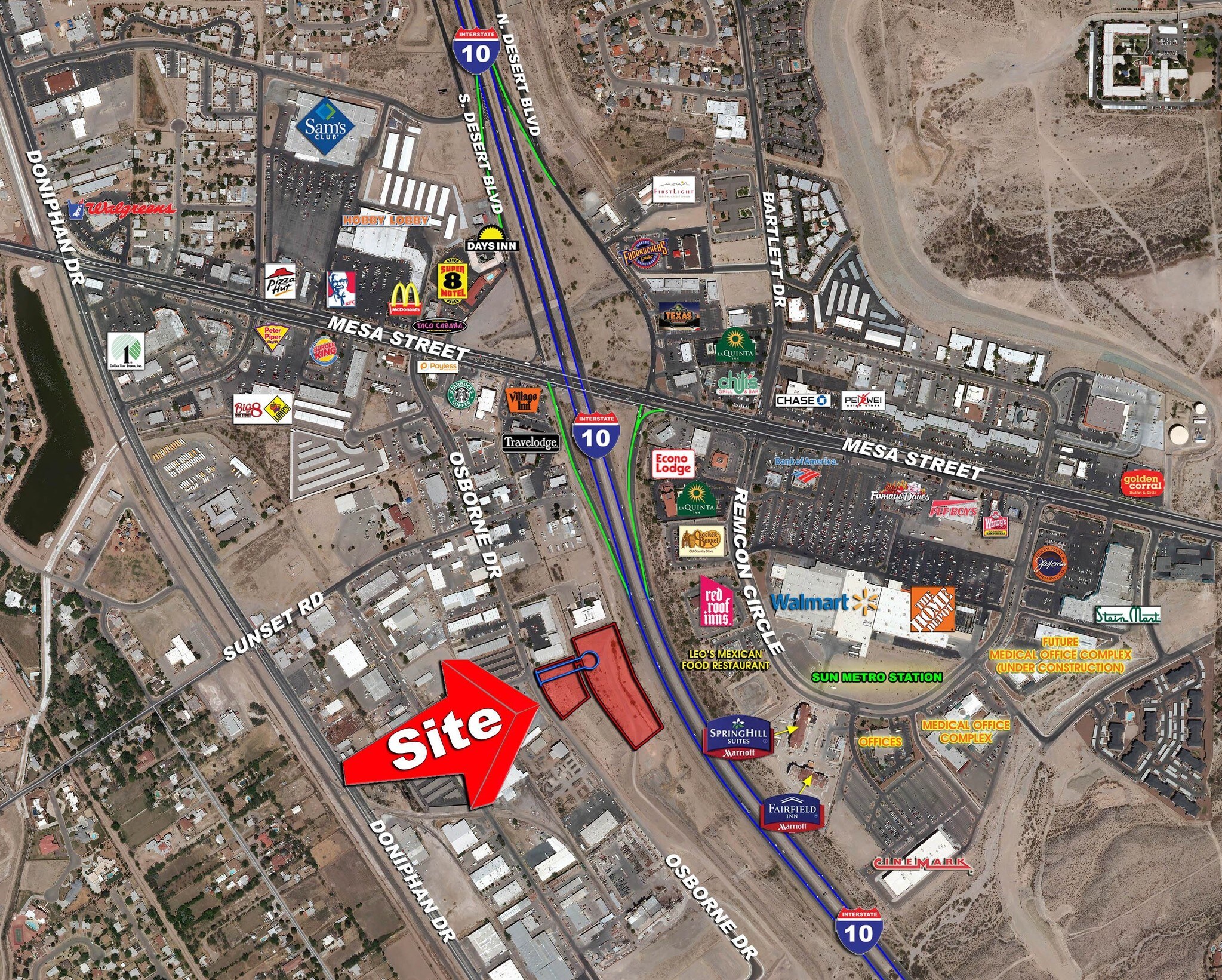SWQ I-10 & Mesa St., El Paso, TX à vendre Photo de l’immeuble– Image 1 sur 2