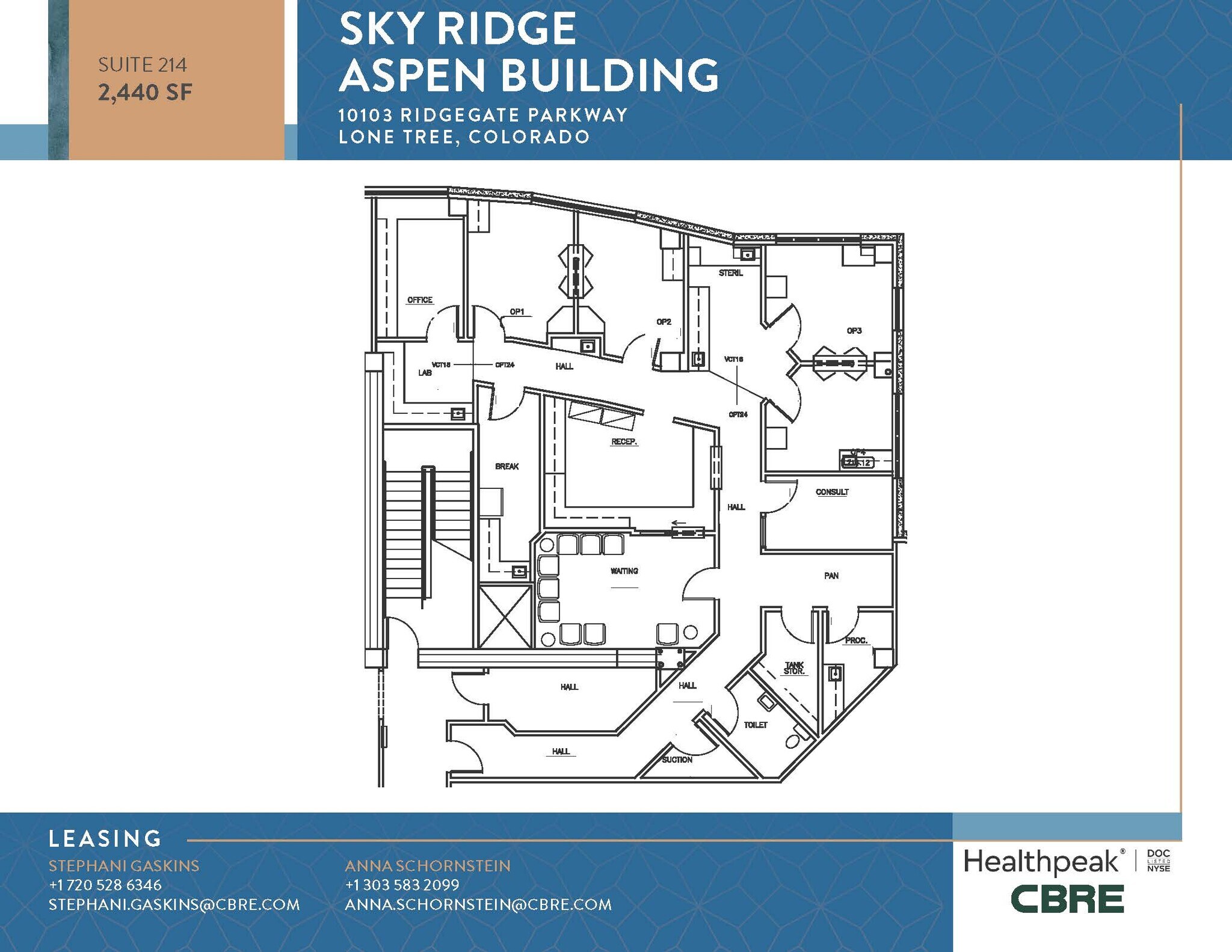 10535 Park Meadows Blvd, Lone Tree, CO à louer Plan d’étage– Image 1 sur 1