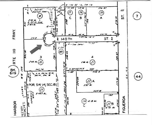 606 W 140th St, Gardena, CA à louer - Plan cadastral – Image 3 sur 3