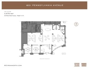 601 Pennsylvania Ave NW, Washington, DC à louer Plan d’étage– Image 2 sur 6