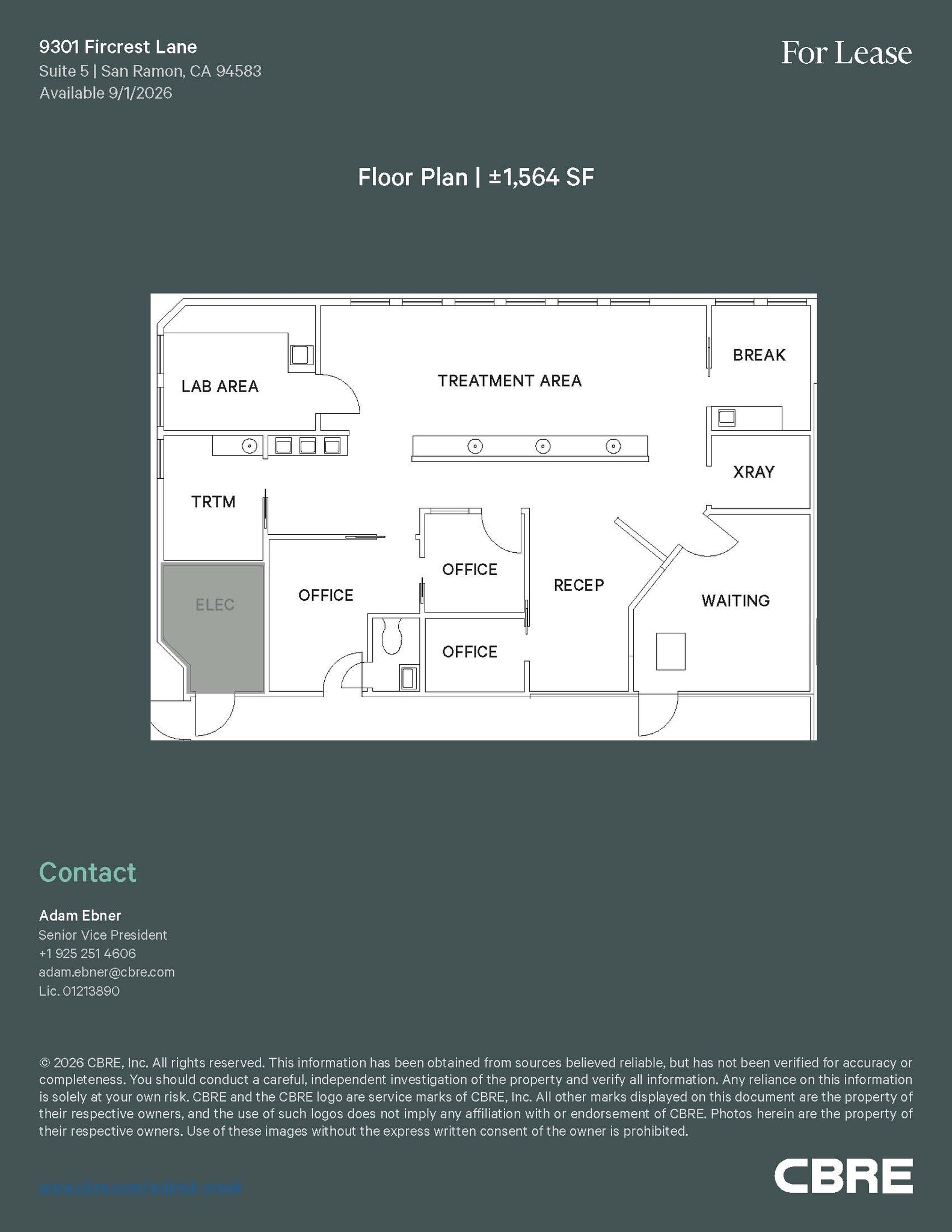9301 Fircrest Ct, San Ramon, CA à louer Plan d’étage– Image 1 sur 1