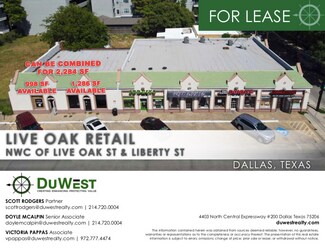 Plus de détails pour 2823-2825 Live Oak St, Dallas, TX - Local commercial à louer