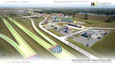 120 Independence Dr., Trumann, AR - VUE AÉRIENNE  vue de carte - Image1