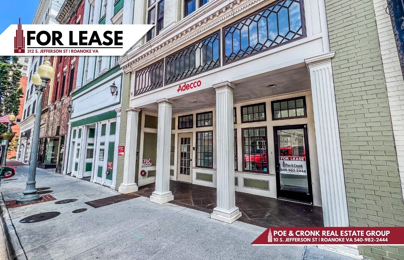 312 S Jefferson St, Roanoke, VA à louer Photo principale– Image 1 sur 7