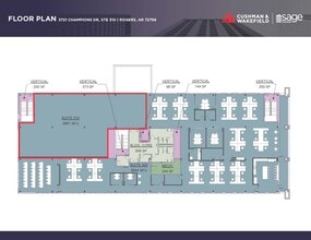 3721 S Champions Dr, Rogers, AR à louer Plan d’étage– Image 1 sur 1