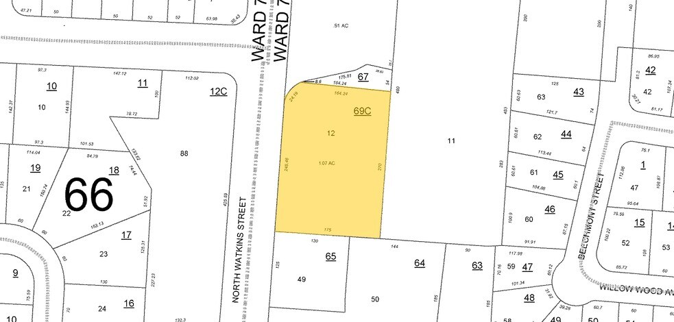3188 N Watkins St, Memphis, TN à vendre - Plan cadastral – Image 2 sur 2