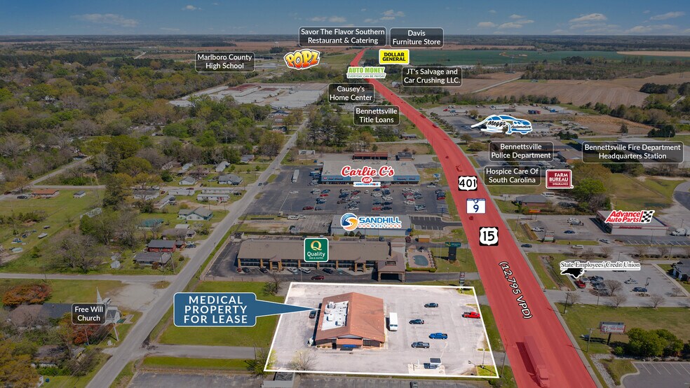 207 15-401 Byp E, Bennettsville, SC à louer - Photo de l’immeuble – Image 3 sur 5