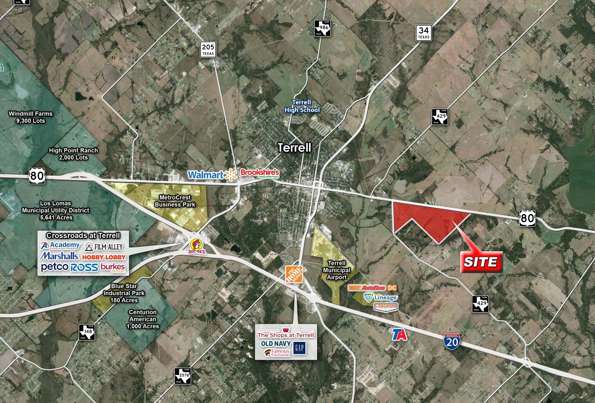 SEC US 80 & FM 429, Terrell, TX à vendre Photo principale– Image 1 sur 3