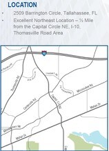 2509 Barrington Cir, Tallahassee, FL - Vue aérienne  vue de carte - Image1