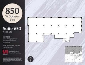 850 W Jackson Blvd, Chicago, IL à louer Plan d’étage– Image 1 sur 6