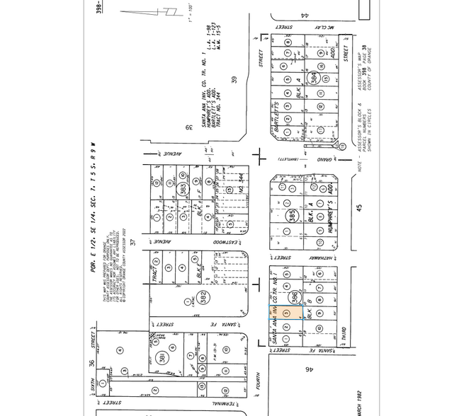1110 E 4th St, Santa Ana, CA à louer - Plan cadastral – Image 3 sur 3