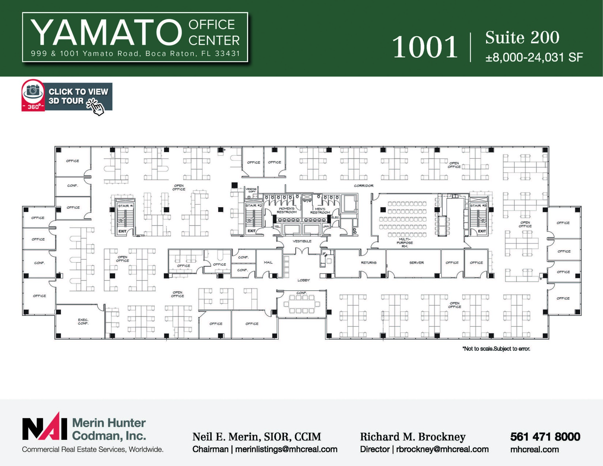 999 Yamato Rd, Boca Raton, FL à louer Plan d’étage– Image 1 sur 30